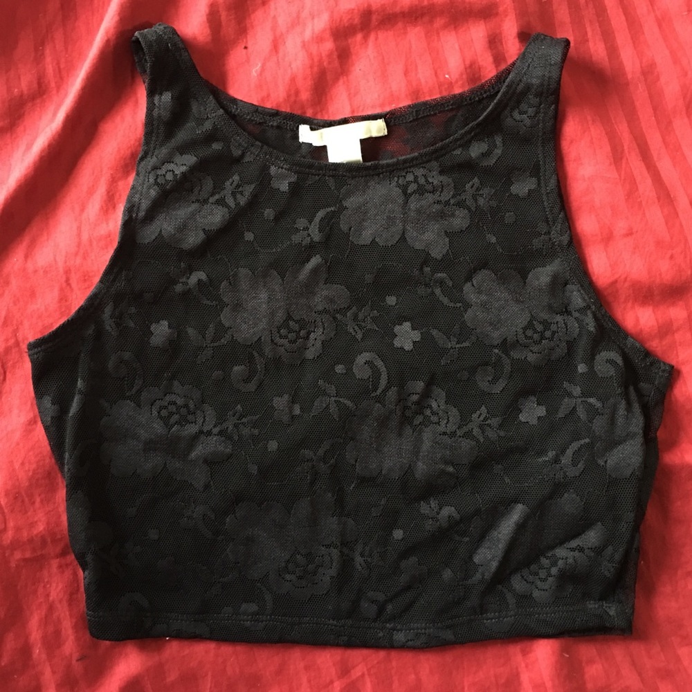 Backless Lacey Crop Top